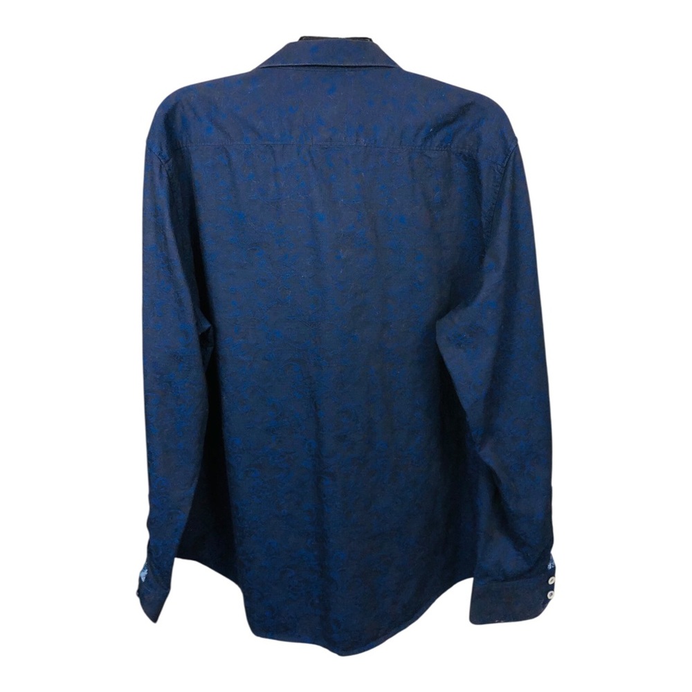 Robert Graham Navy Blue Patterned Button-Down Shi… - image 2